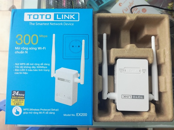 Bộ kích sóng Wifi ToToLink EX200